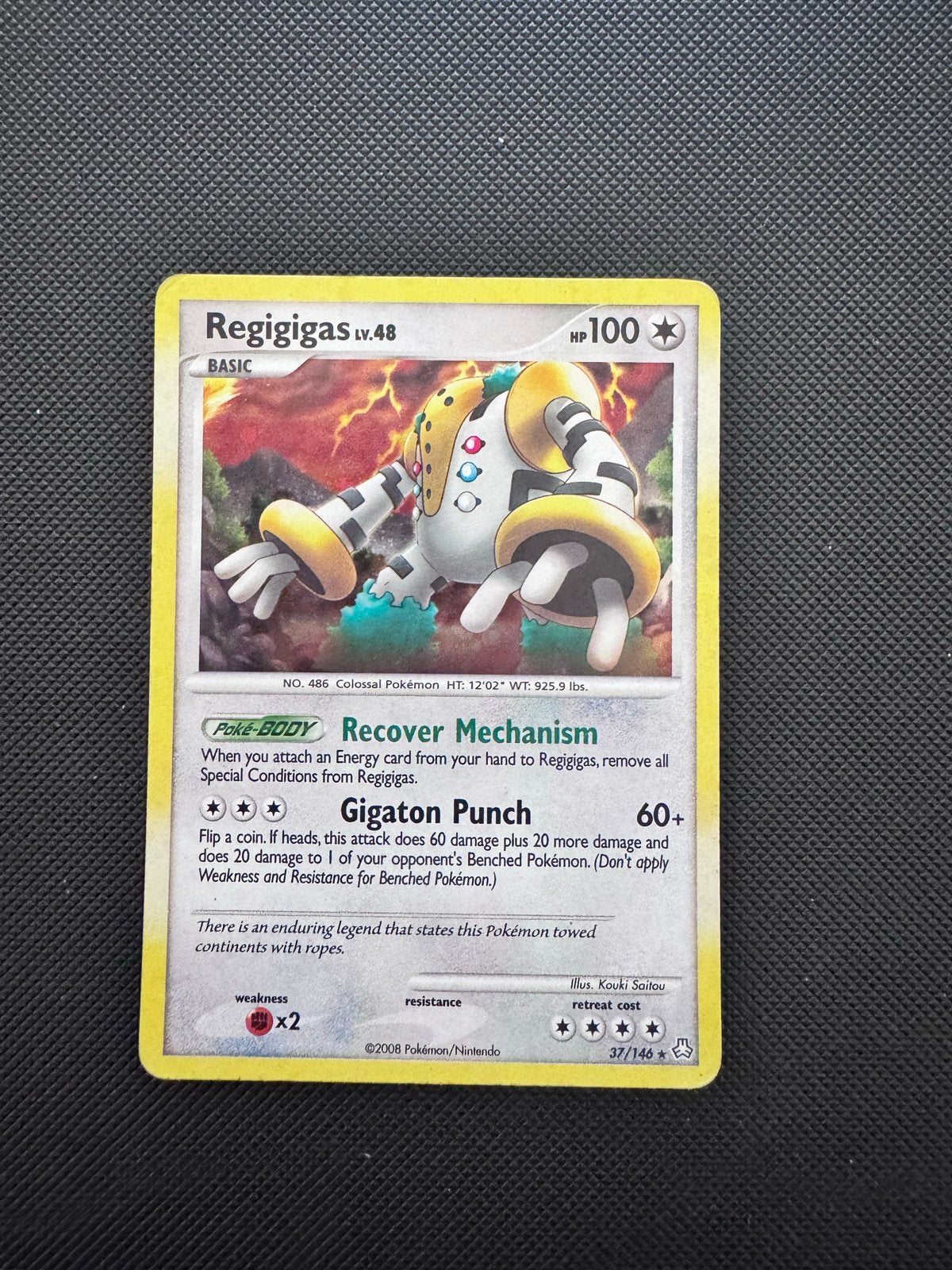 Regigigas Lv.48 - Legends Awakened 37/146 - Holo, Ophalen of Verzenden, Zo goed als nieuw, Losse kaart