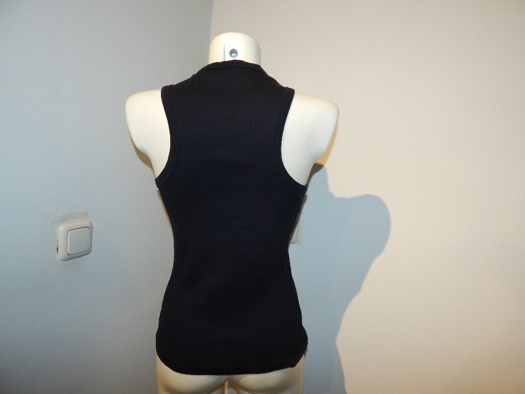 Rohe zwarte tank top basic runner achterkant mt M, Maat 38/40 (M), Rohe, Zwart, Ophalen of Verzenden