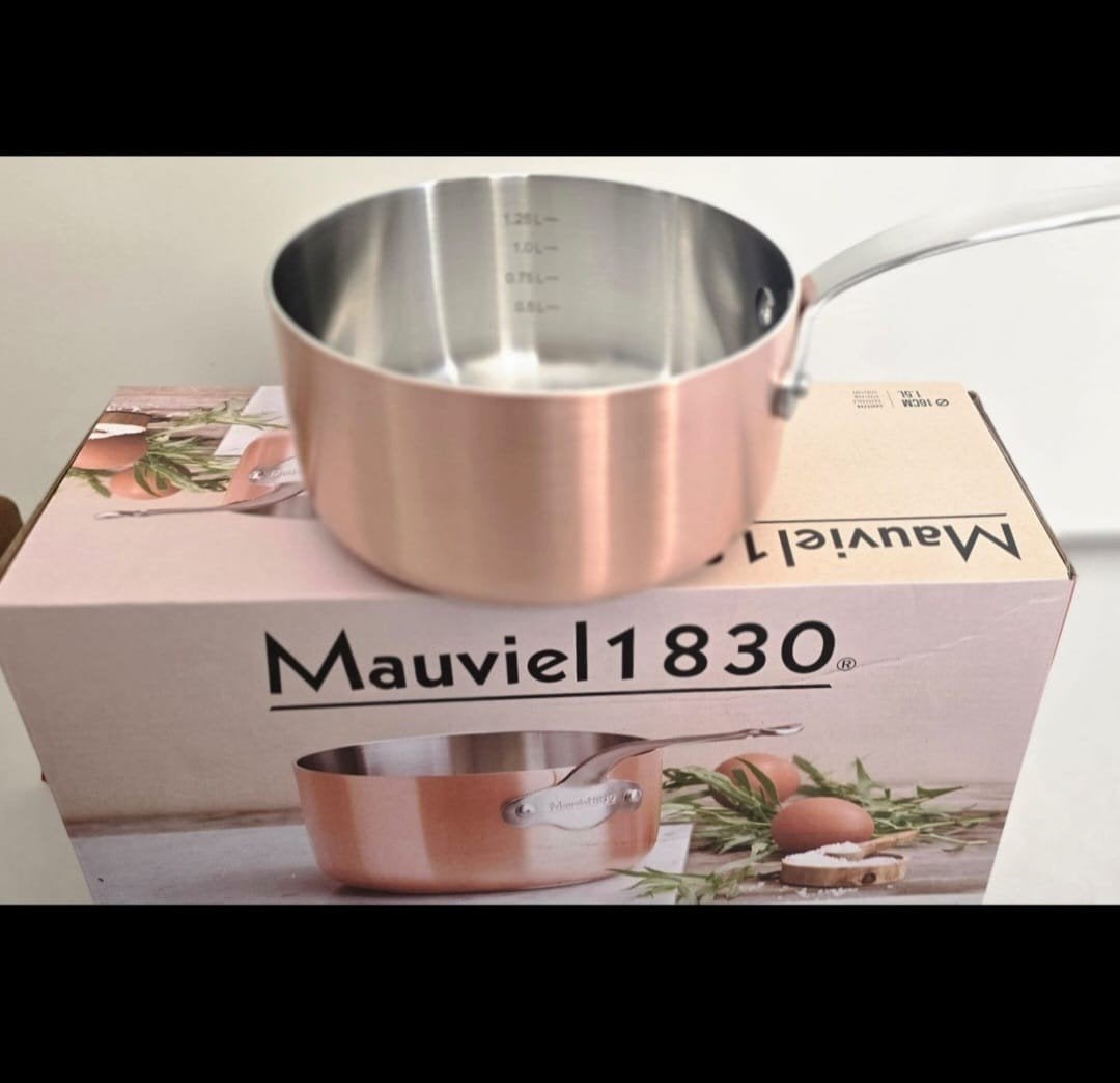 Mauviel 1830 Kookpan 16cm 1.5L - Koper/RVS, Huis en Inrichting, Koper, Ophalen of Verzenden, Kookpan, Overige merken