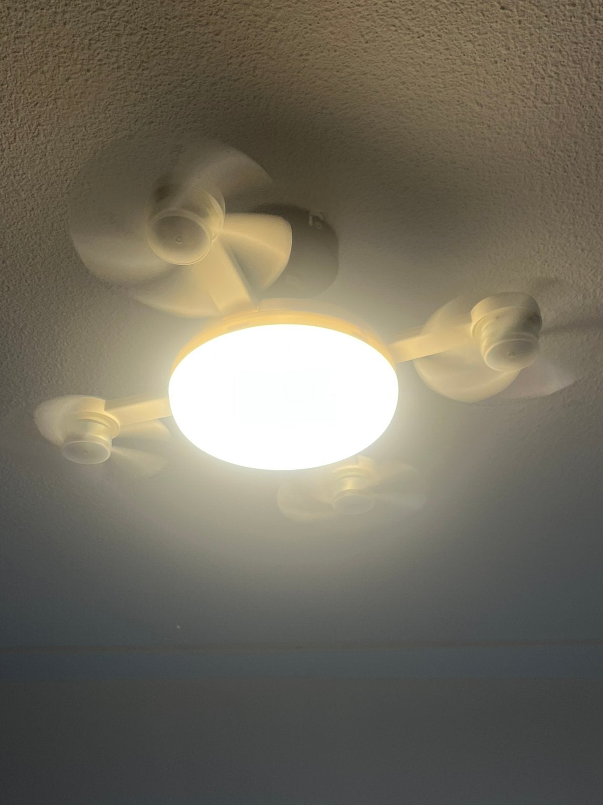 Plafond ventilator wit met afstandsbediening, Ophalen, Gloeilamp, Overige typen, Nieuw