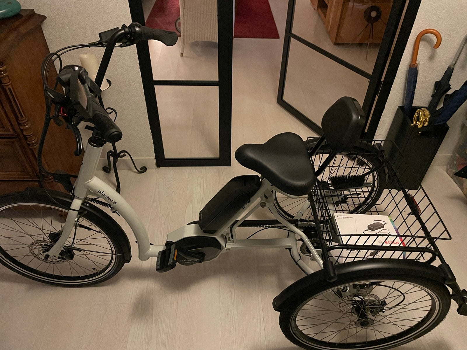 Pfautech Combo driewieler e-bike met Bosch motor, Fietsen en Brommers, Ophalen, Zo goed als nieuw, Schijfrem