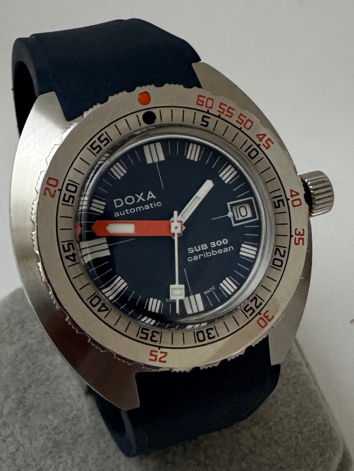Doxa SUB 300 Caribbean (compleet met extra stalen Doxa band), Sieraden, Tassen en Uiterlijk, Horloges | Heren, Overige merken
