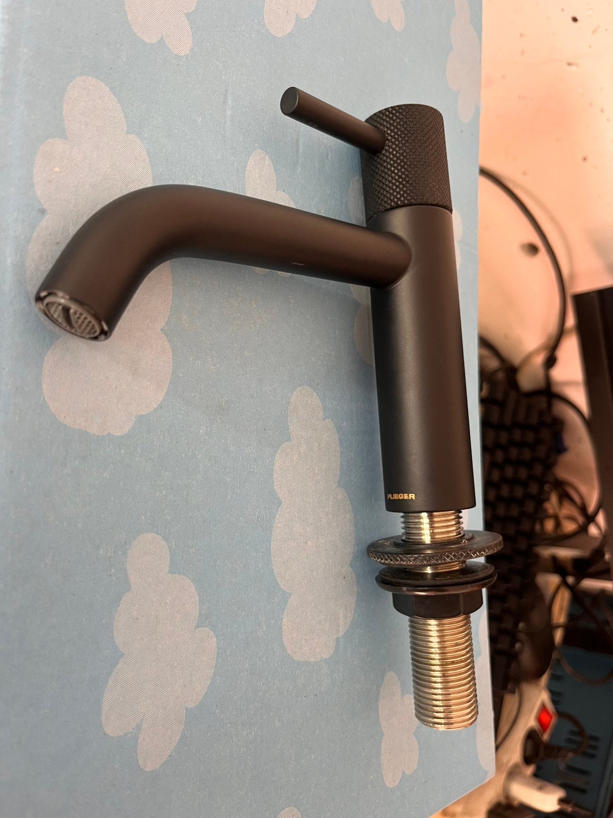Nieuwe Plieger Roma Fonteinkraan / Toiletkraan, Mat Zwart, Doe-het-zelf en Verbouw, Ophalen of Verzenden, Nieuw, Kraan