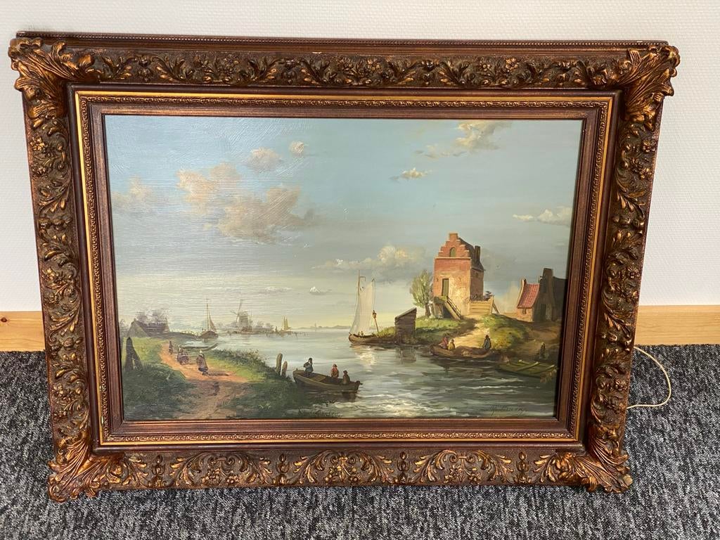 Hollands landschap - Van Ravenswaay (schilderij), Ophalen