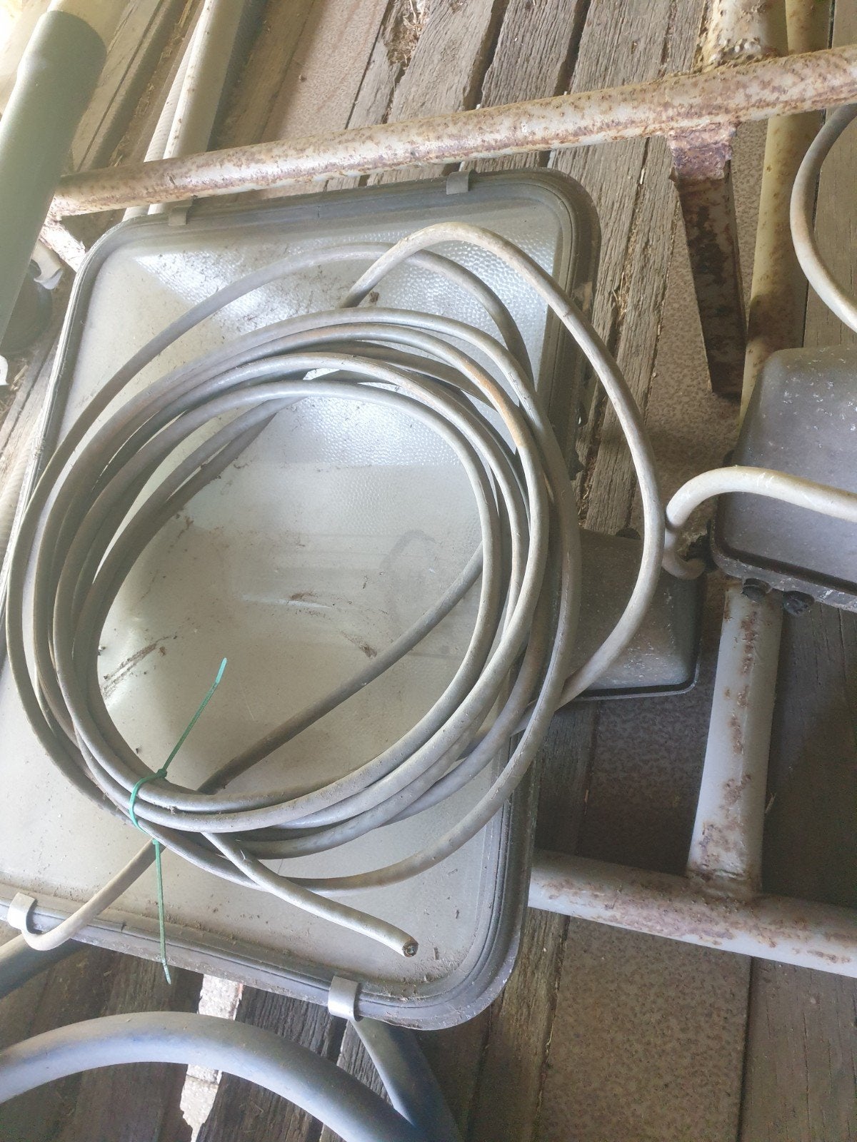 Stalverlichting / buitenlampen voor paardenbak, Overige merken, Gebruikt, Industrieel, Ophalen