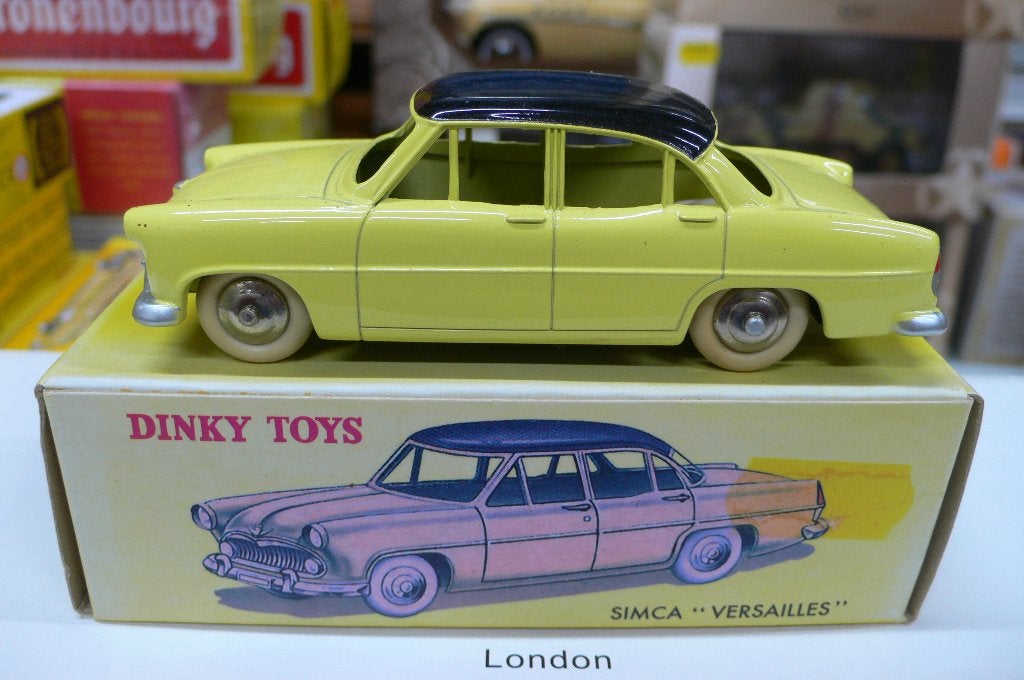 simca versailles dinky toys/atlas #24z-doosje verkleurd-----, Verzenden, Zo goed als nieuw, Auto, Dinky Toys