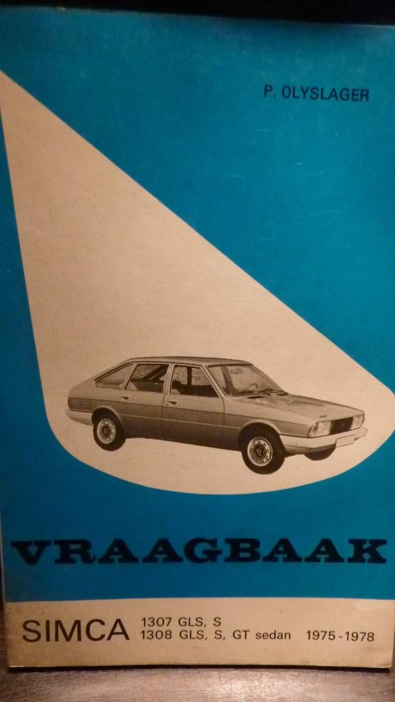 Vraagbaak Simca 1307 en 1308, Ophalen of Verzenden