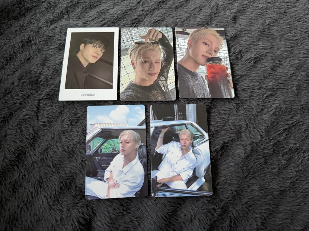 ATEEZ Wooyoung Photocards, Verzamelen, Muziek, Artiesten en Beroemdheden, Ophalen of Verzenden, Zo goed als nieuw, Foto of Kaart