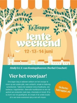 Tickets La Trappe Lenteweekend za 13 juni, Twee personen