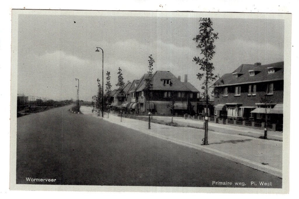 Wormerveer Primaire Weg  Plan West, Verzenden, 1920 tot 1940, Ongelopen, Noord-Holland