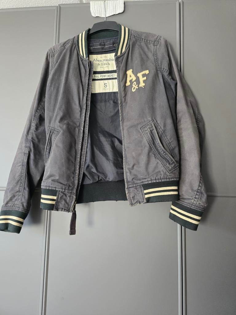 Abercrombie & Fitch Bull Point Jacket Maat S, Ophalen of Verzenden, Gedragen, Grijs