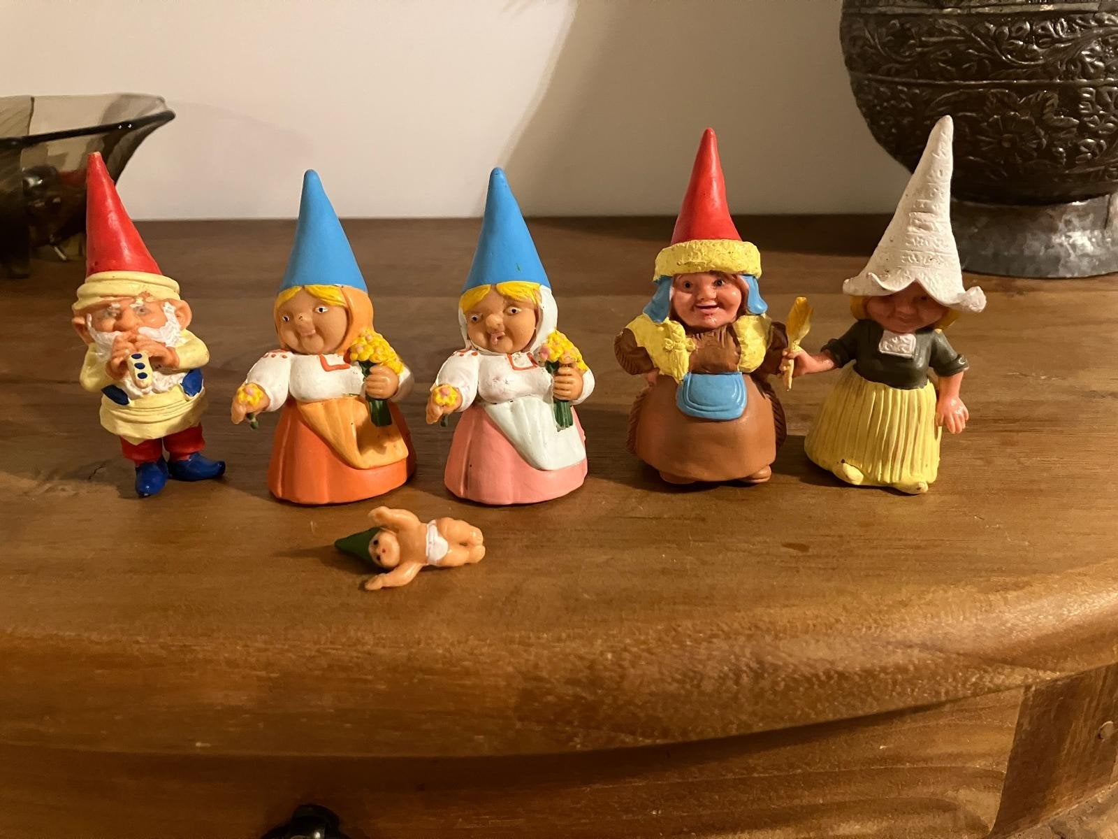 David de Kabouter figuren BRB  incl. baby jongen - Vintage, Verzamelen, Ophalen of Verzenden, Zo goed als nieuw