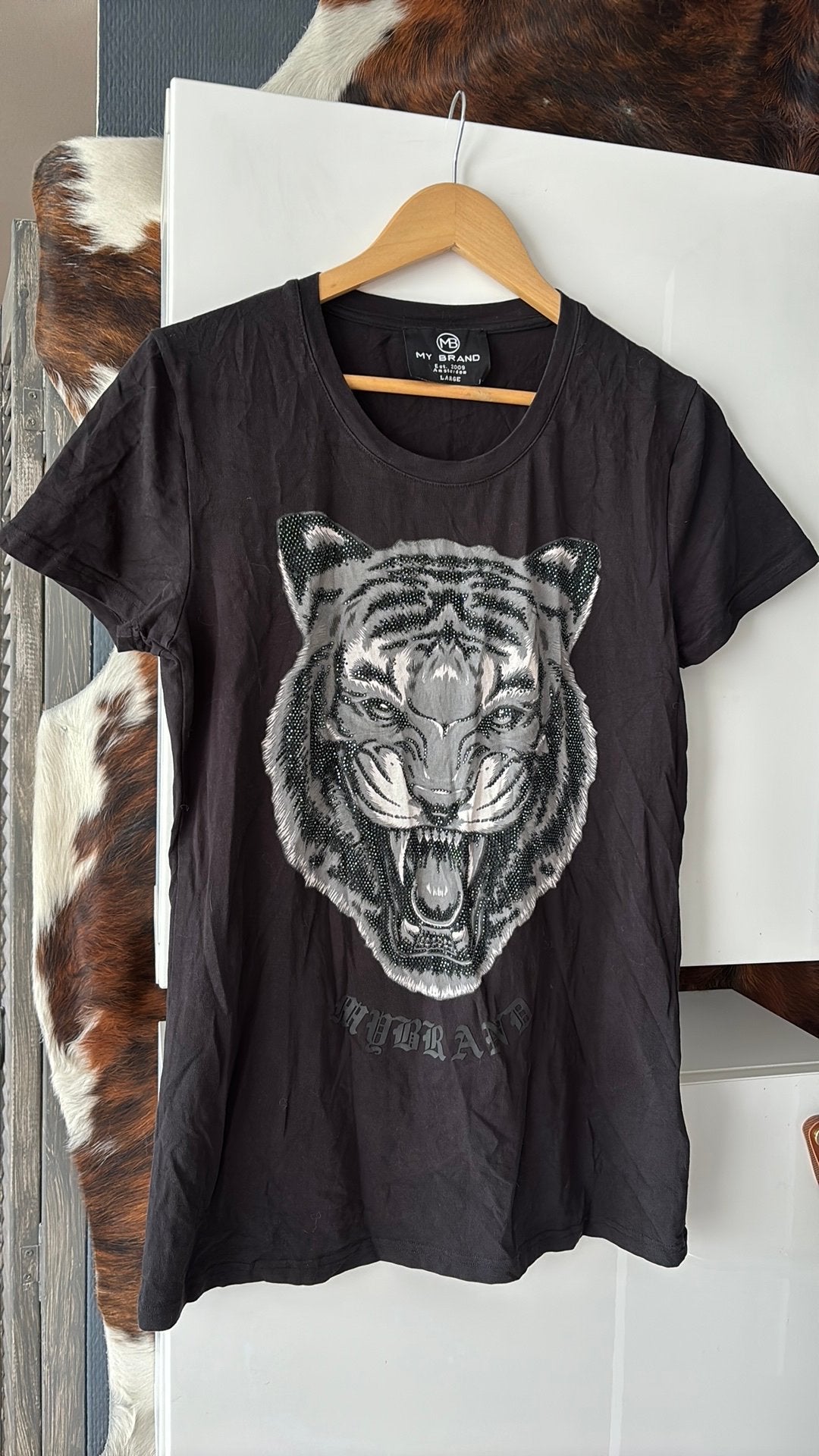 My Brand shirt L, Ophalen of Verzenden, Zo goed als nieuw, Zwart