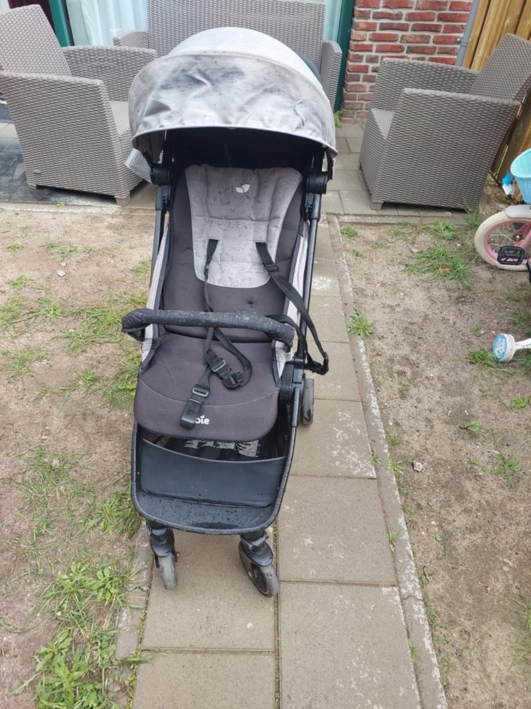 Joie kinderwagen met regenhoes en inpaktas, Ophalen of Verzenden, Gebruikt, Kinderwagen, Overige merken
