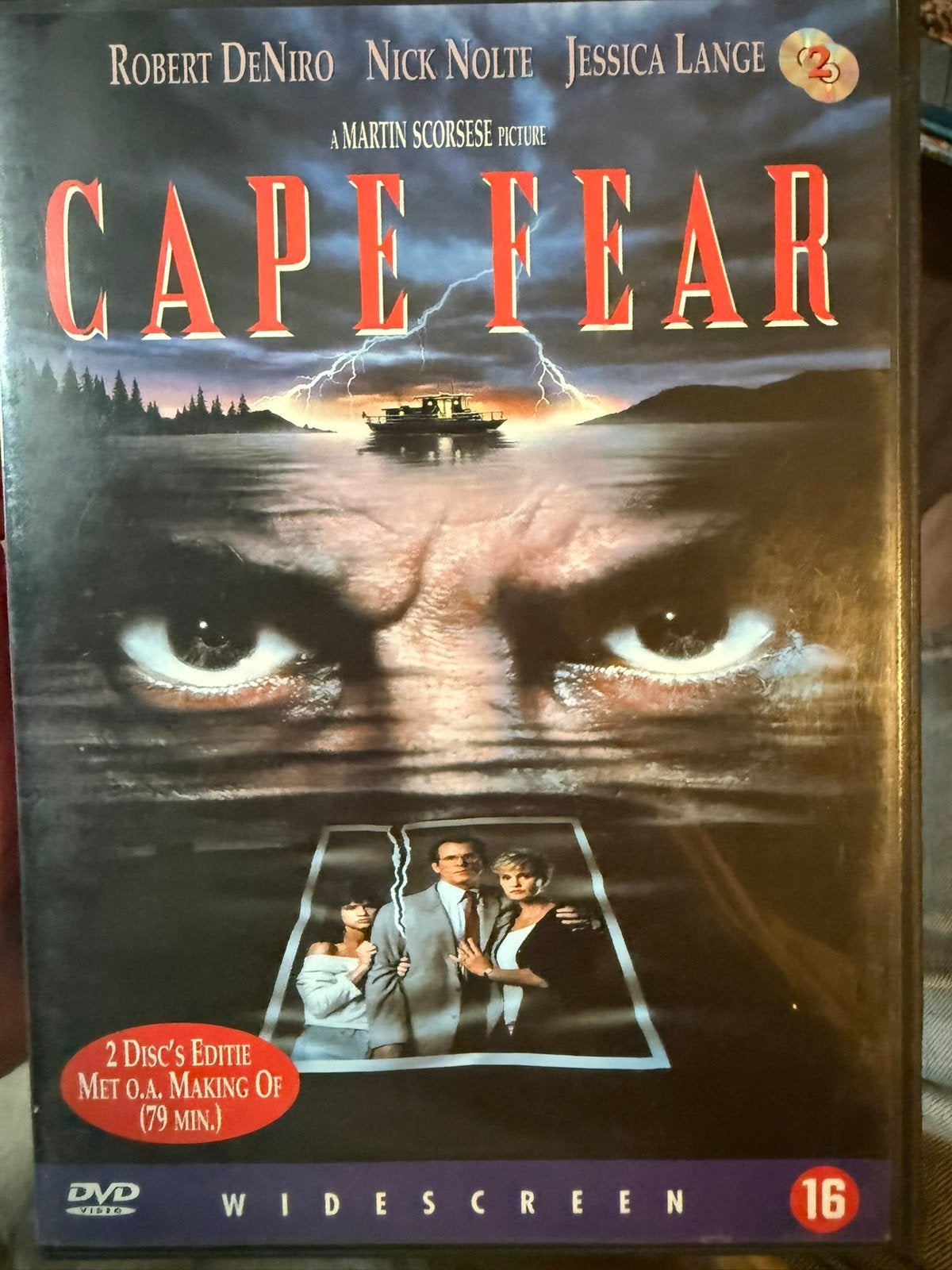 Cape fear dvd, Vanaf 16 jaar, Ophalen of Verzenden, Zo goed als nieuw, Overige genres