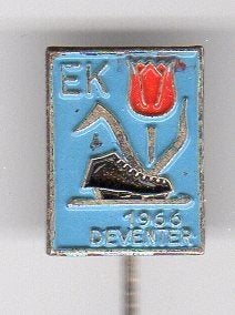 Speldje EK SCHAATSEN DEVENTER 1966 (A9), Ophalen of Verzenden, Gebruikt, Overige onderwerpen