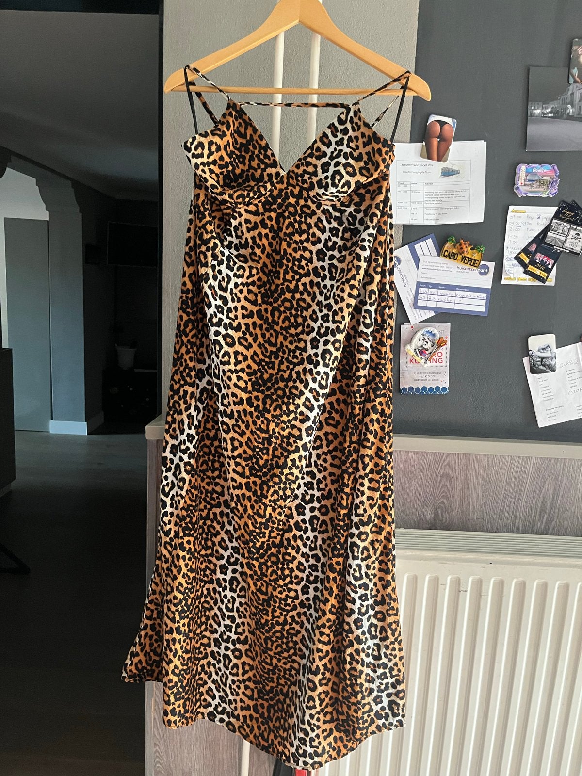 Y.A.S Leopard Jurk Maat L, Meerkleurig, Maat 42/44 (L), Ophalen of Verzenden, Zo goed als nieuw
