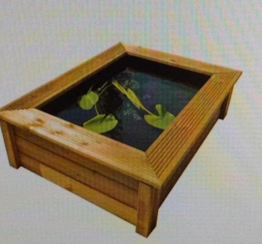 Ubbink Quatro 6, houten FSC vijverrand /zandbak/ plantenbak, Ophalen, Gebruikt