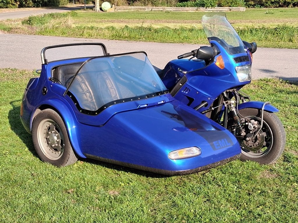 Mooie sportieve Kawasaki 1000 GTR met EML GT2000 zijspan, Occasion, 4 cilinders, Motorrijbewijs A, Handgeschakeld