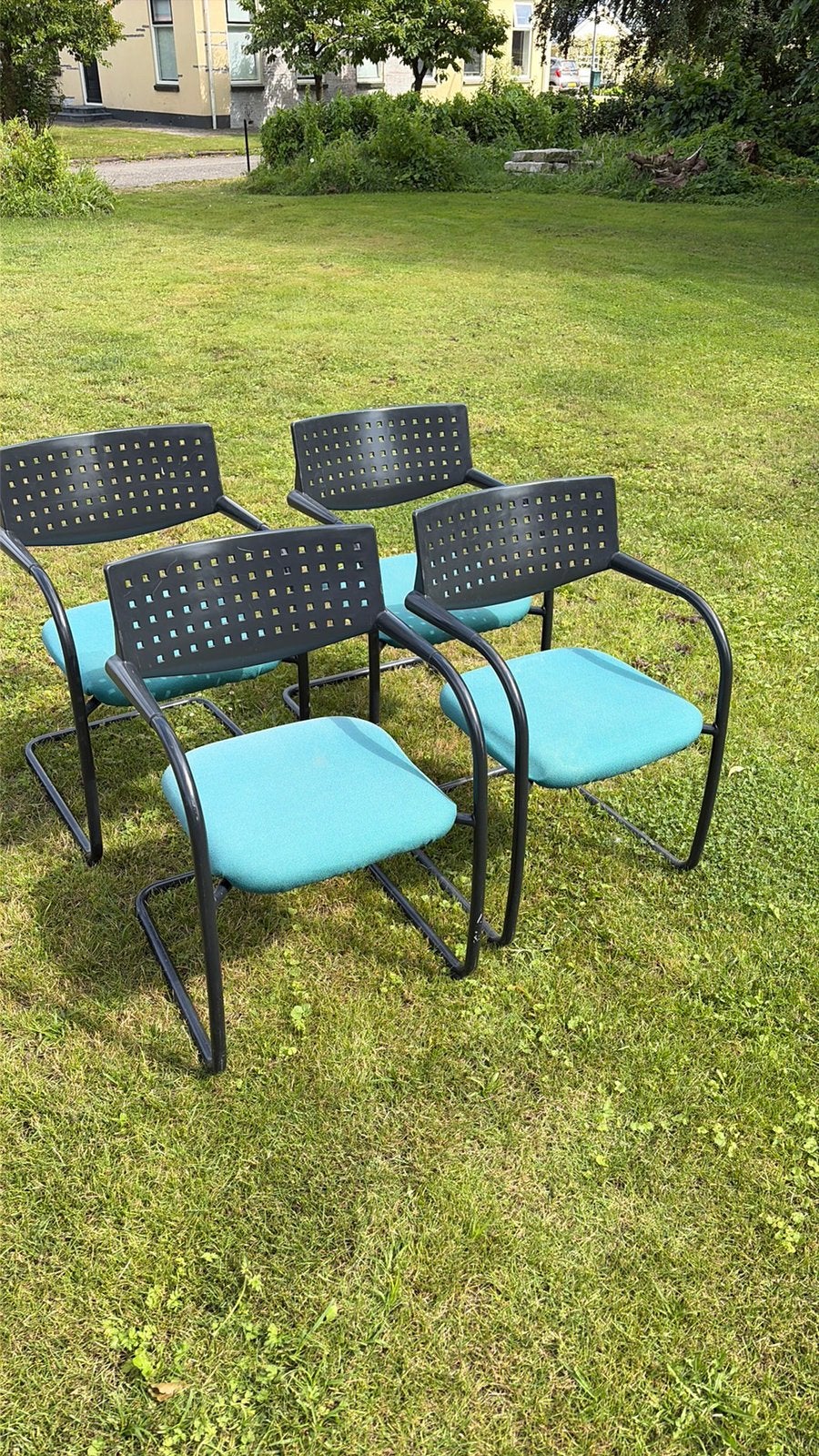 Stoelen 4, Ophalen, Gebruikt, Blauw, Vier