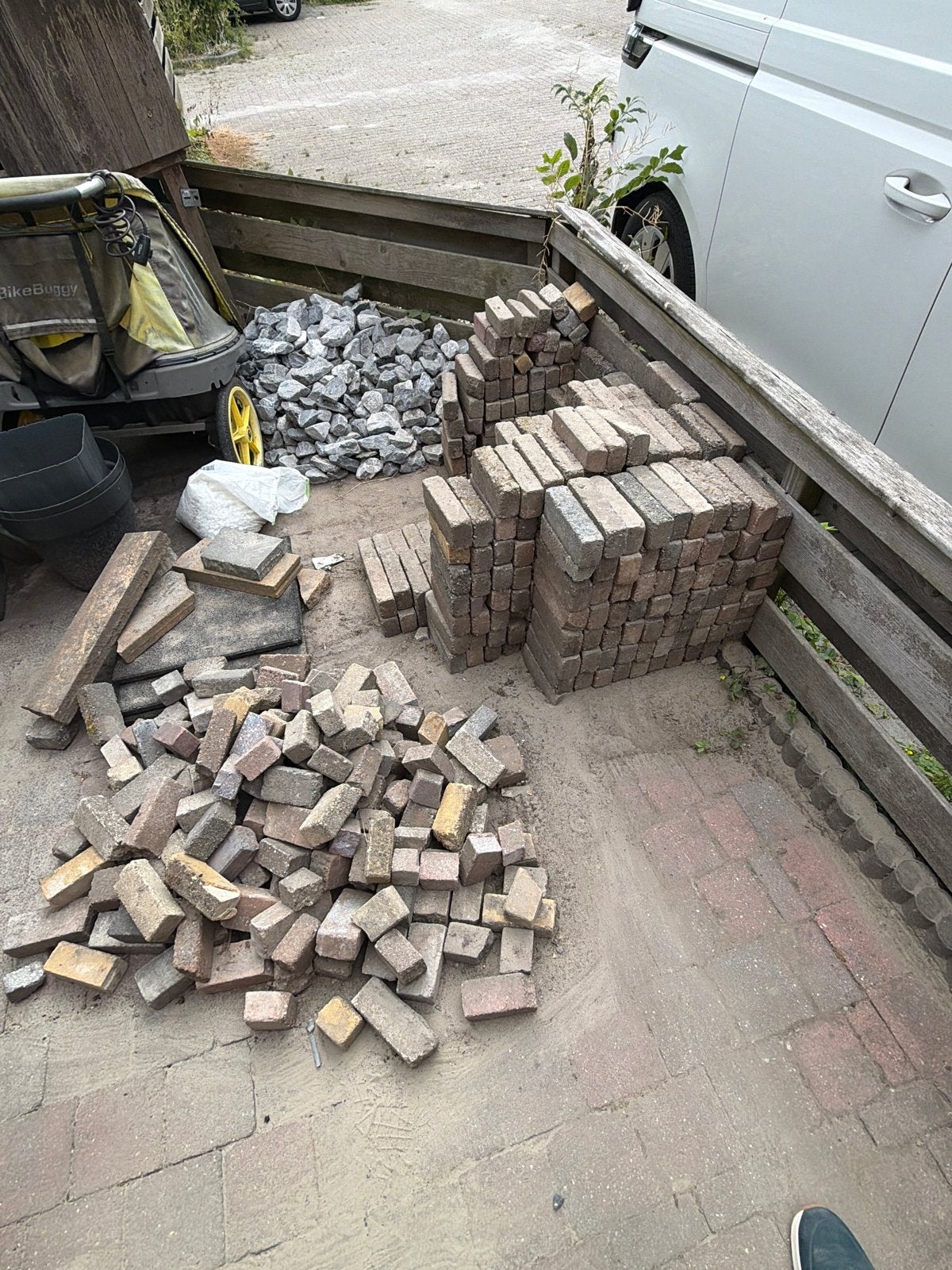 400 hele en 100 halve Waaltjes - Ophalen, Tuin en Terras, Ophalen, Gebruikt