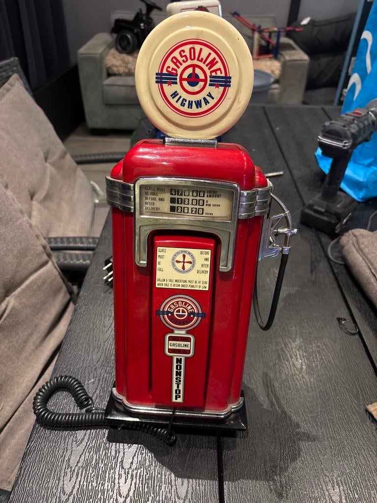 Vintage Gasoline Telefoon, Ophalen, Gebruikt