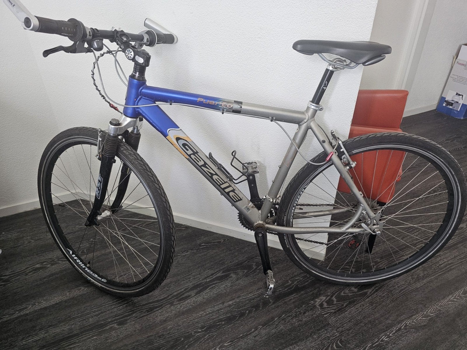 Gazelle Puerto 7000 Aluminium Fiets, Ophalen, Minder dan 10 versnellingen, Gebruikt, Vering
