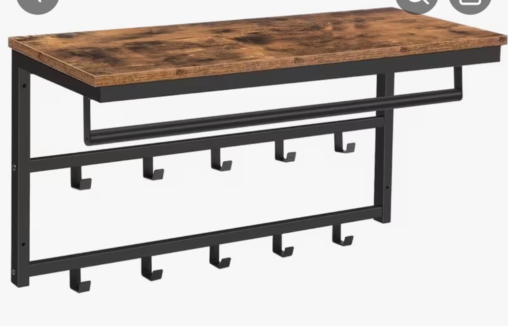 Kapstok zwart bruin, Nieuw, Minder dan 100 cm, Hout, Ophalen