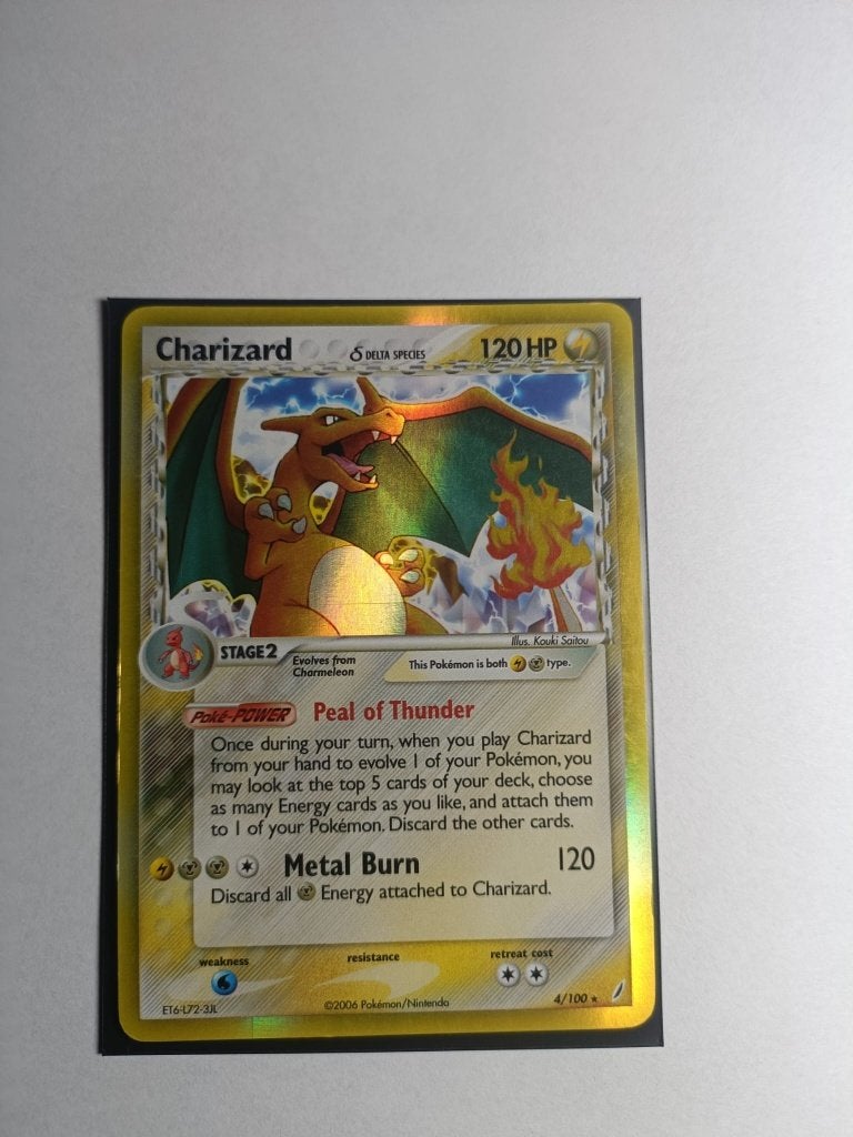 Charizard #4 Pokemon Crystal Guardians, Ophalen of Verzenden, Zo goed als nieuw, Losse kaart
