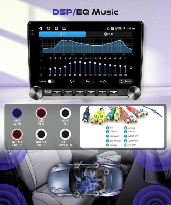 Android Autoradio – 2DIN Car Radio – Auto Multimedia Speler, Corvance B.V., Verzenden, Nieuw, Corvancebol@gmail.com