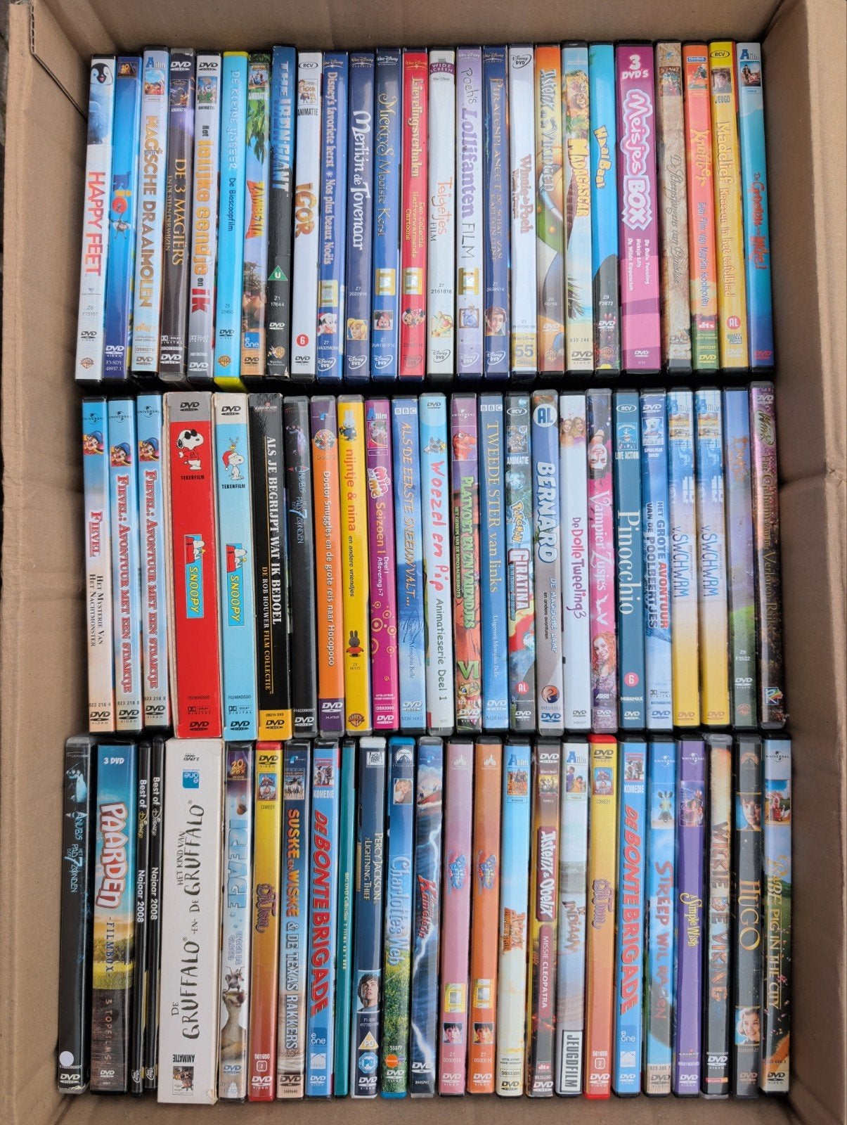Grote collectie kinderfilms op DVD - Diverse genres, Animatie, Verzamelbox, Alle leeftijden, Nederlands