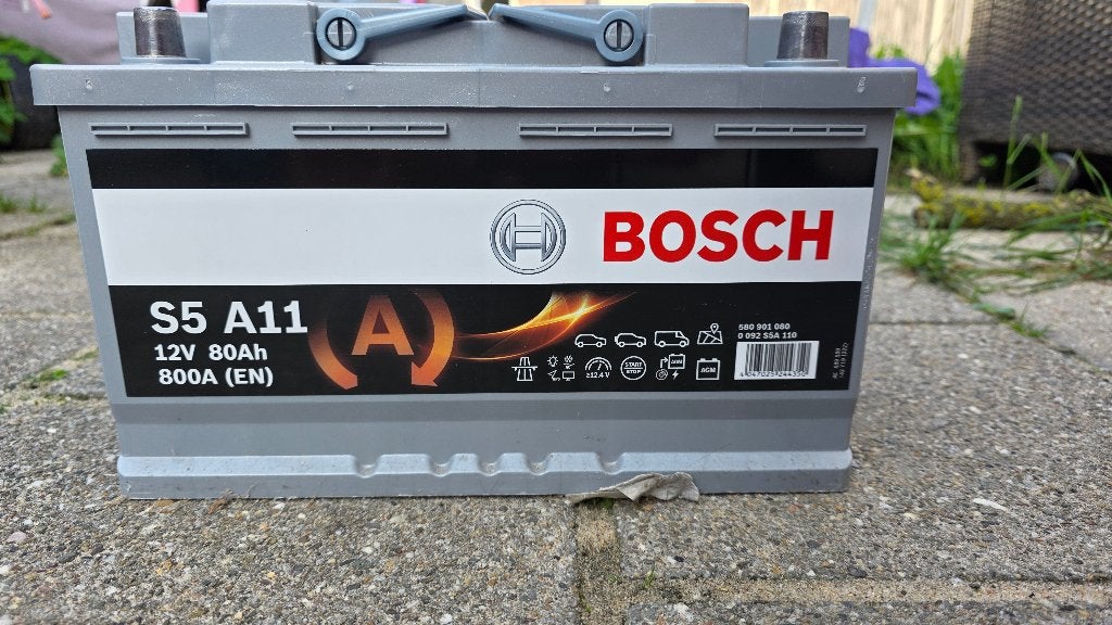 Bosch AGM S5 A11 start-stop accu (12 V, 80 Ah, 800 A), Nieuw