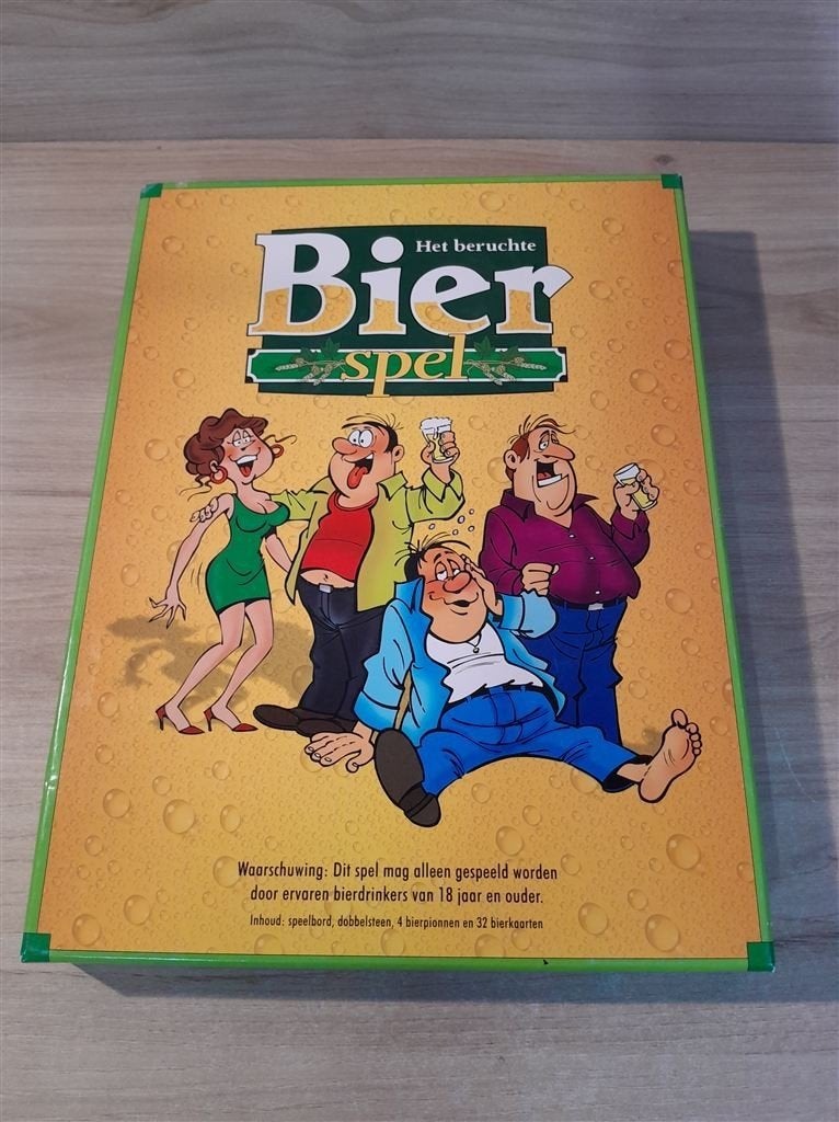 bierspel - het beruchte bier spel - s6021, Hobby en Vrije tijd, Gezelschapsspellen | Bordspellen, Verzenden, Zo goed als nieuw