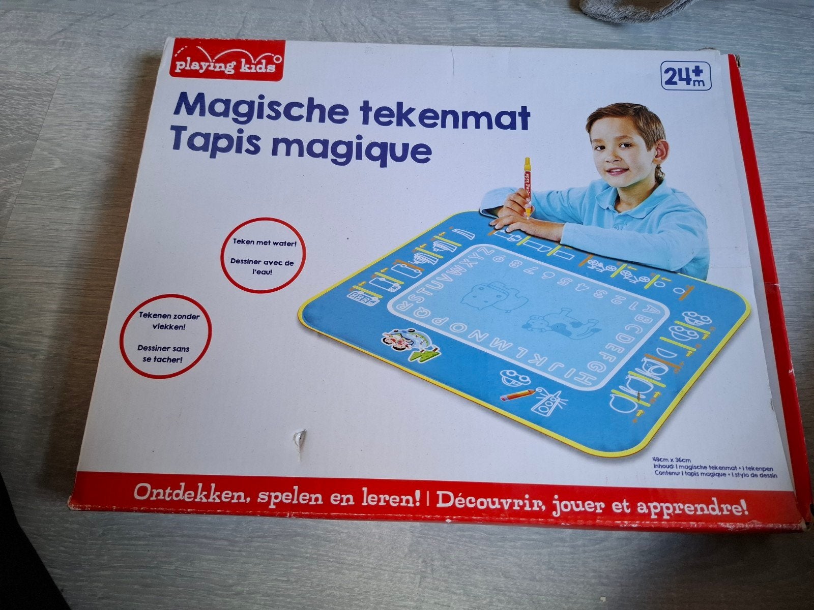magische tekenmat, Ophalen, Gebruikt