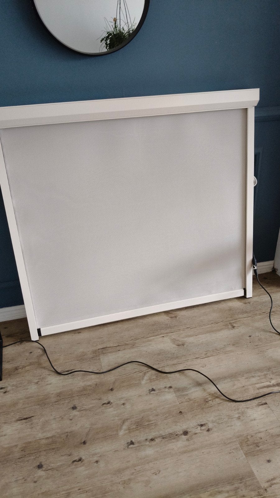 Ritsscreen nieuw (heroal) elec. Somfy IO RAL9001, 135x122 cm, Ophalen, Nieuw, Elektrisch