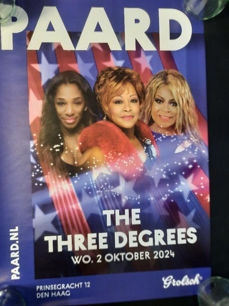 poster The Three Degrees, Rechthoekig Staand, Nieuw, Ophalen of Verzenden, A1 t/m A3