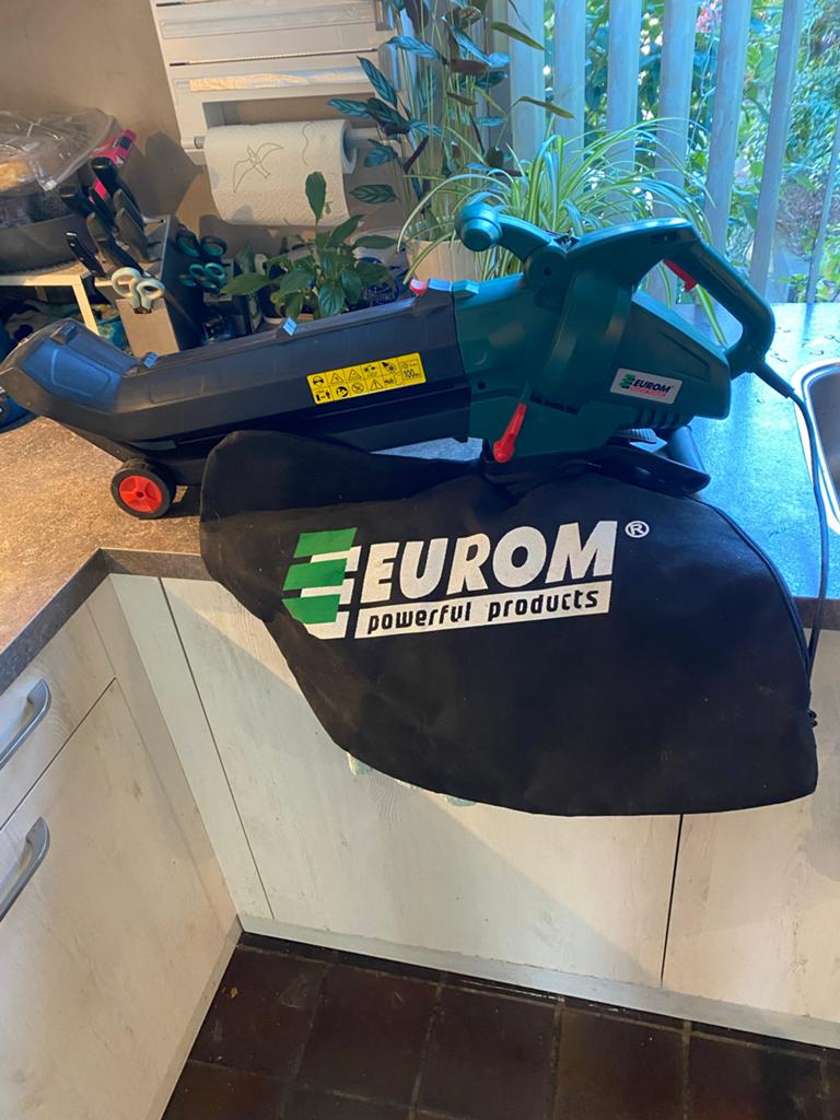 Eurom EBR2800 Bladblazer en -zuiger met versnipperfunctie, Ophalen, Handgedragen, Nieuw, Met opvangzak
