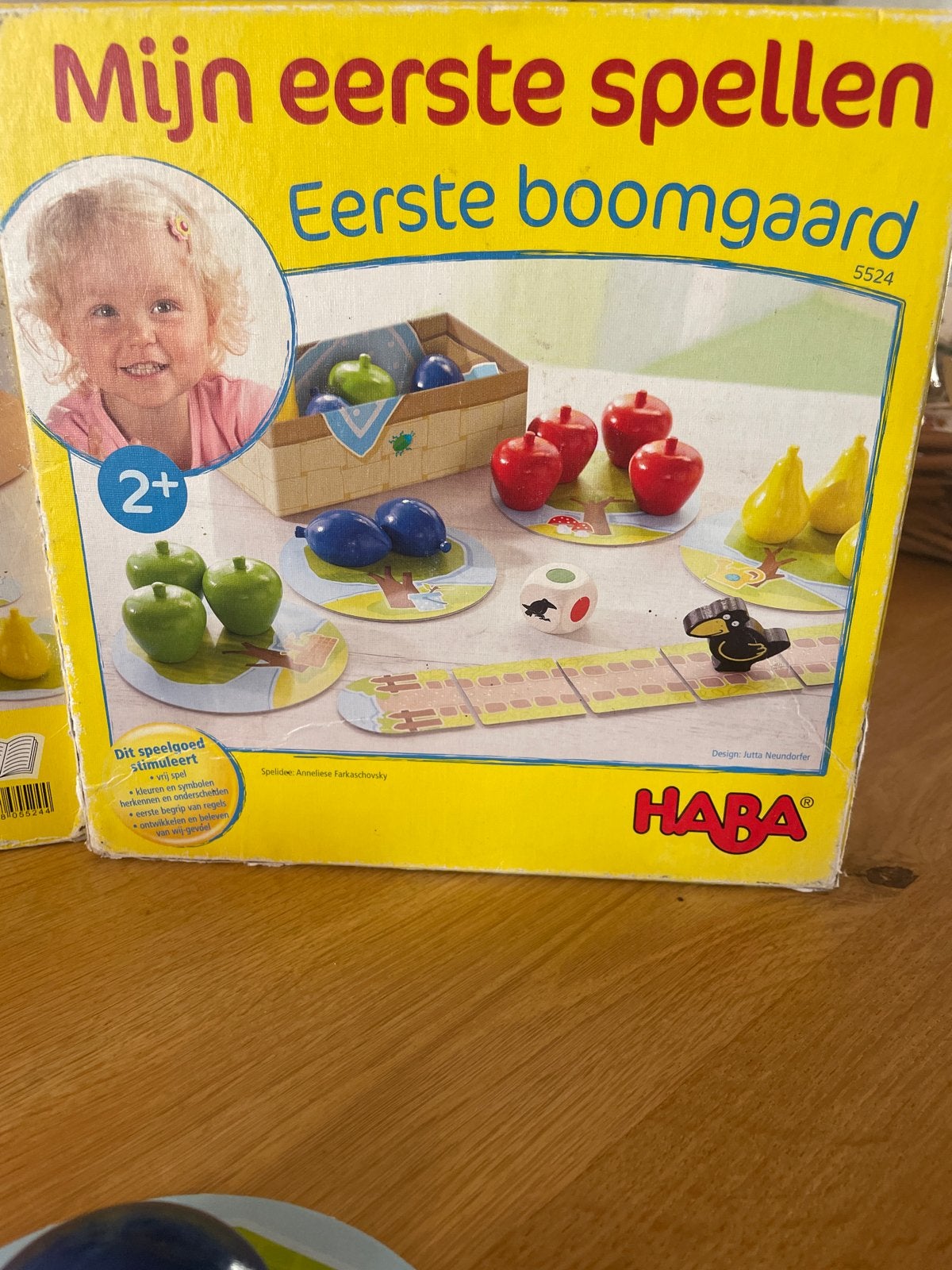 HABA Mijn Eerste Spellen: Eerste Boomgaard (2+), Een of twee spelers, Ophalen of Verzenden, Zo goed als nieuw