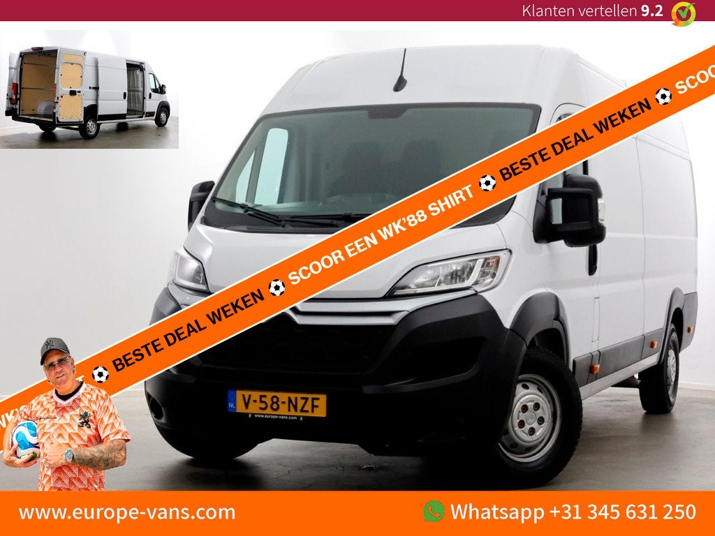 Citroën Jumper 2.2 BlueHDi 165pk L4H2 Airco/Navi/Camera 06-, Voorwielaandrijving, Gebruikt, Euro 6, 4 cilinders
