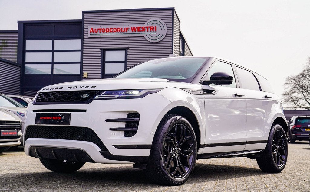 Land Rover Range Rover Evoque 2.0 P200 AWD R-Dynamic HSE | P, Auto's, Land Rover, 1800 kg, 4 cilinders, Wit, Leder