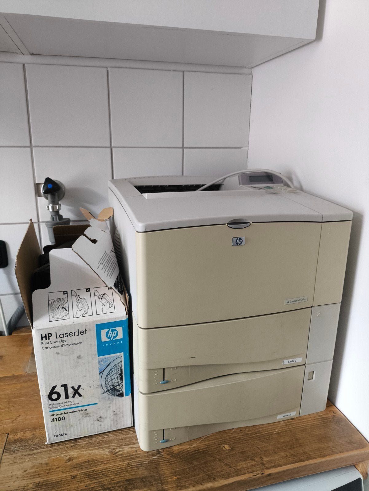 HP LaserJet 4100tn Professionele Zwart-Wit Laserprinter, Computers en Software, Printers, Gebruikt, Printer, Laserprinter, Zwart-en-wit printen