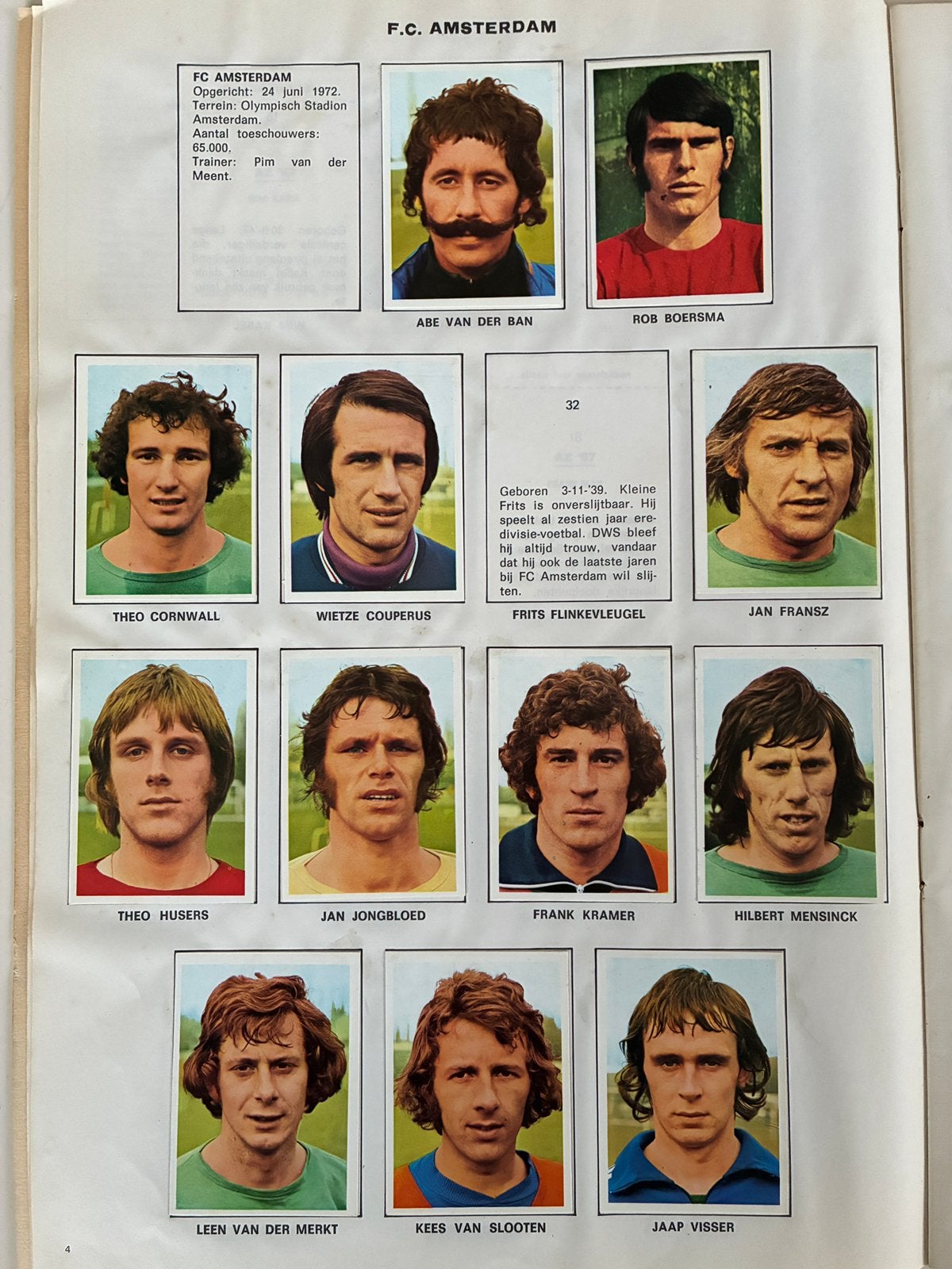 12 Spelerskaarten F.C. Amsterdam seizoen 1972-1973, Verzamelen, Ophalen of Verzenden, Gebruikt, Ajax