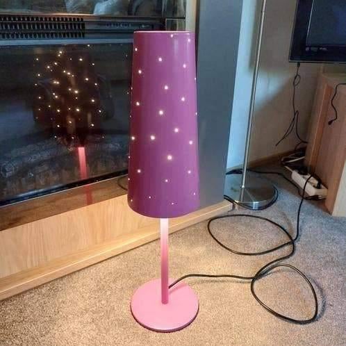 Vintage Groot pink metaal lamp Tallvik Ikea,80s Style, Ophalen of Verzenden, Zo goed als nieuw, Metaal, Minder dan 50 cm