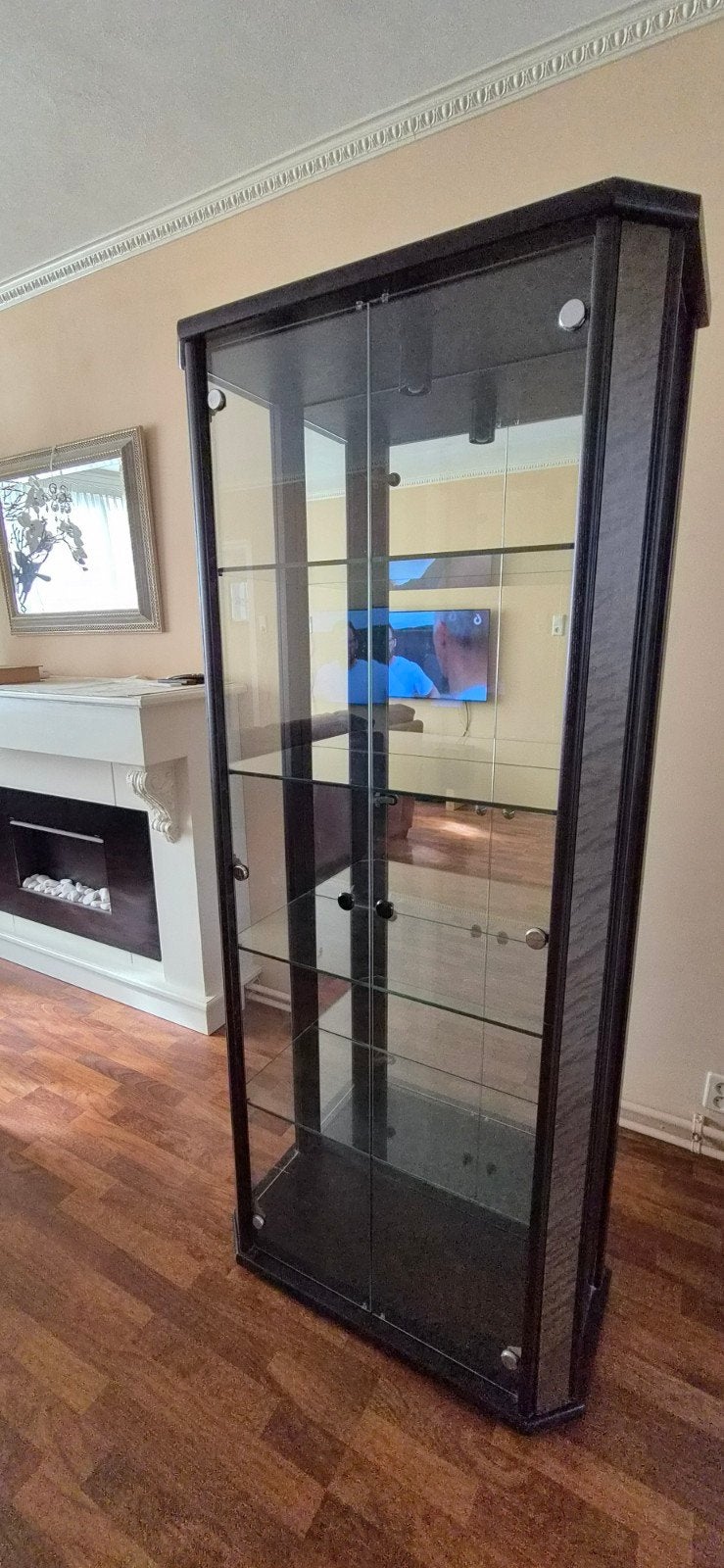 Vitrine kast, Ophalen, 50 tot 100 cm, 150 tot 200 cm, 25 tot 50 cm