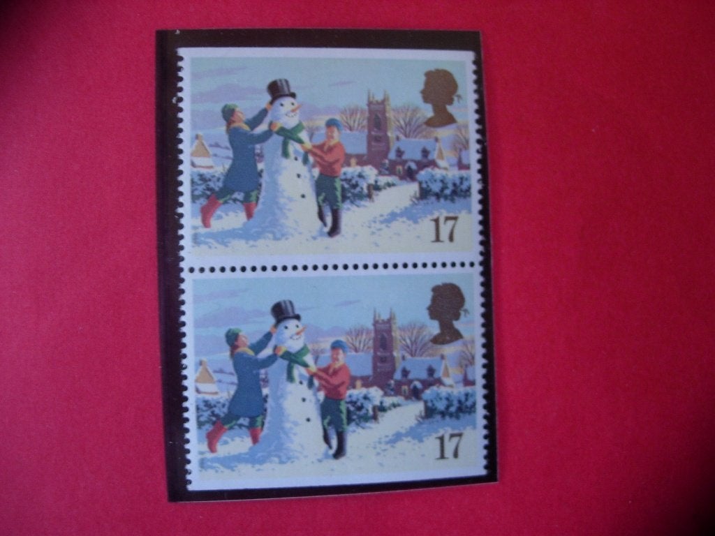Groot brittannië1990 kersttaferelen, Verzenden, Postfris