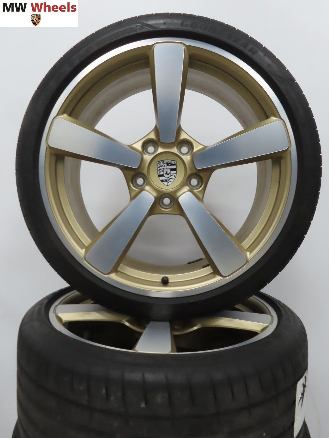 Originele Porsche 911 992 set 21 inch velgen zomerbanden, Gebruikt, -, -, Banden en Velgen