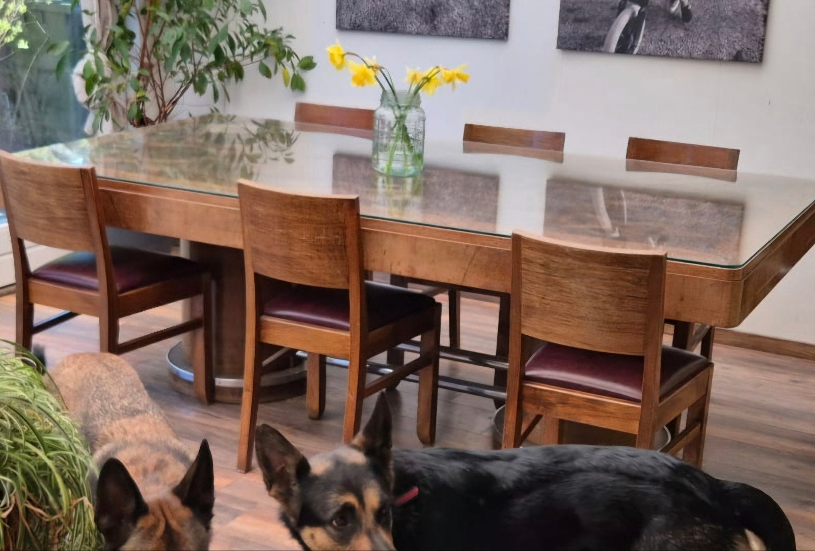 Art Deco eettafel uit Frankrijk 6 personen, Ophalen