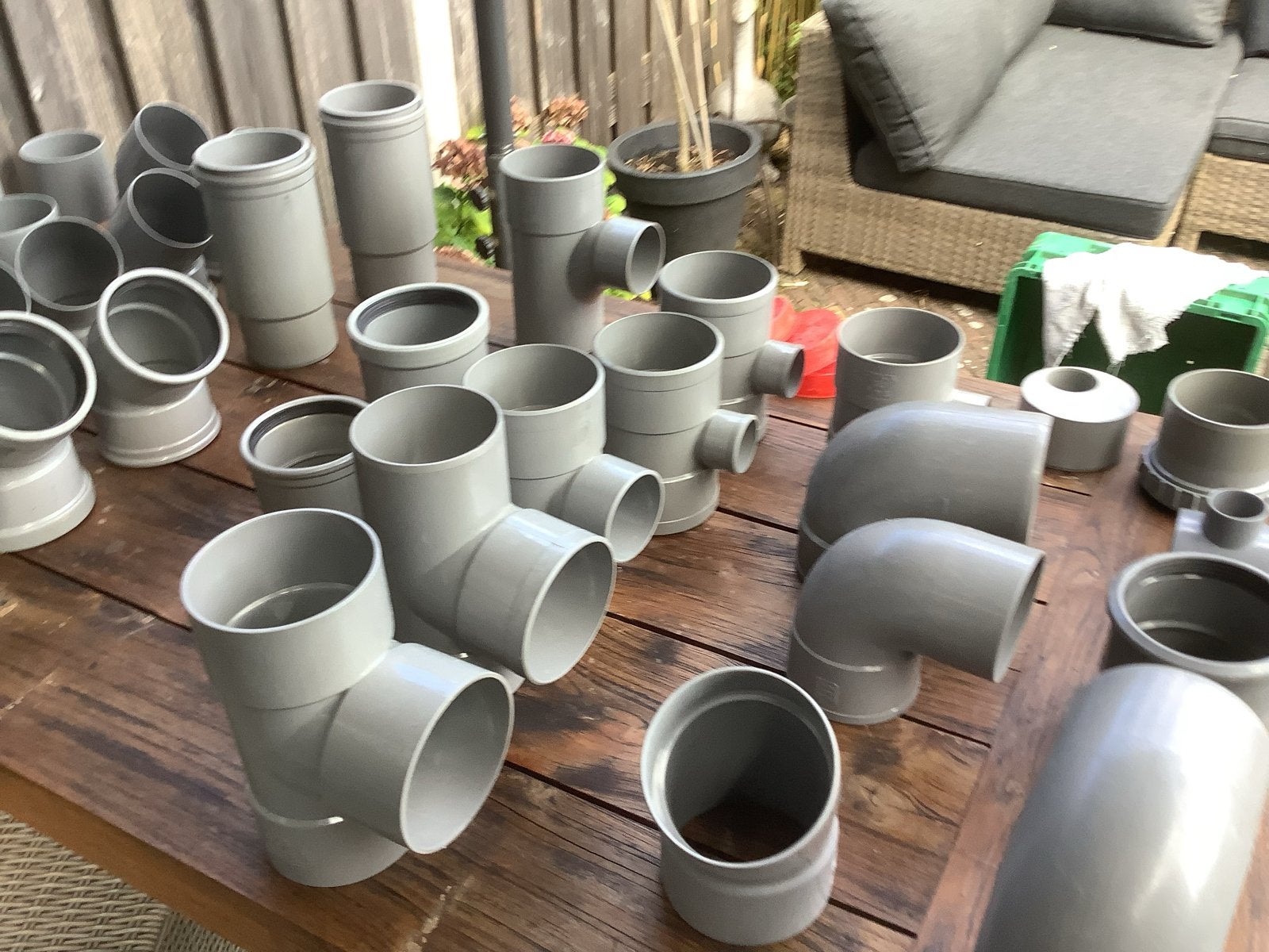 Diverse nieuwe PVC hulpstukken (30, 40, 50, 110 mm), Doe-het-zelf en Verbouw, Pvc, Overige typen, Nieuw, Ophalen of Verzenden