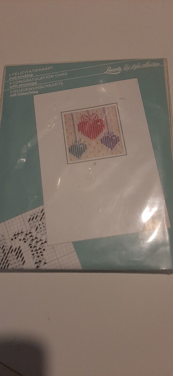 Nieuwe Lanarte Borduurkaart - Felicitatiekaart, Ophalen of Verzenden, Nieuw, Handborduren, Borduurpakket