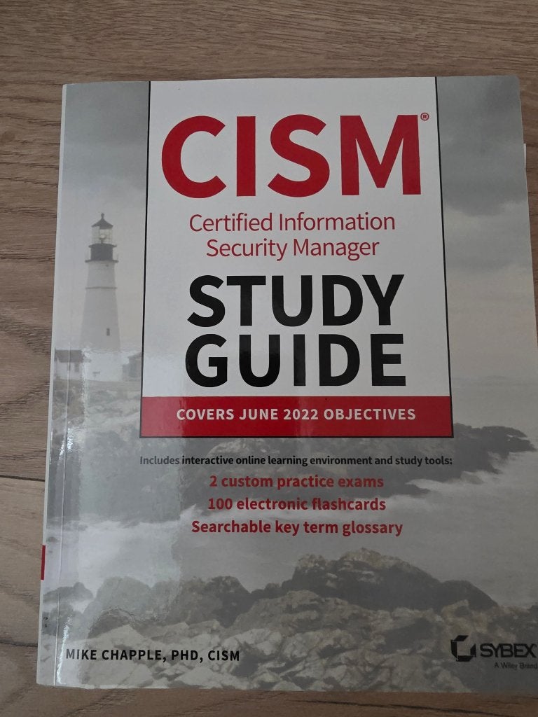 CISM Study Guide - Mike Chapple ,June 2022 Exam Objective., Ophalen of Verzenden, Mike chapple, Beta, WO